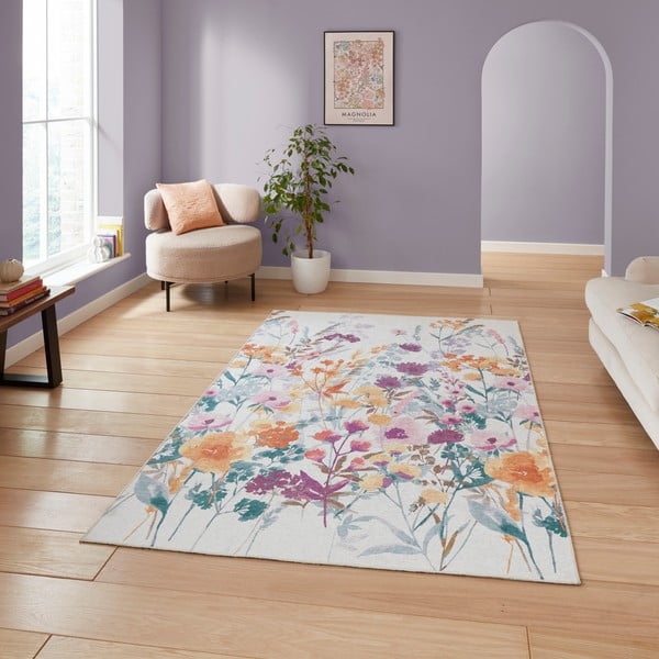 Rumena pralna preproga 152x230 cm Country Floral – Catherine Lansfield-image-2