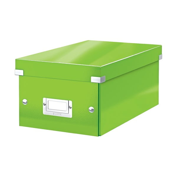 Zelena škatla za shranjevanje s pokrovom Leitz Click&Store, dolžina 35 cm