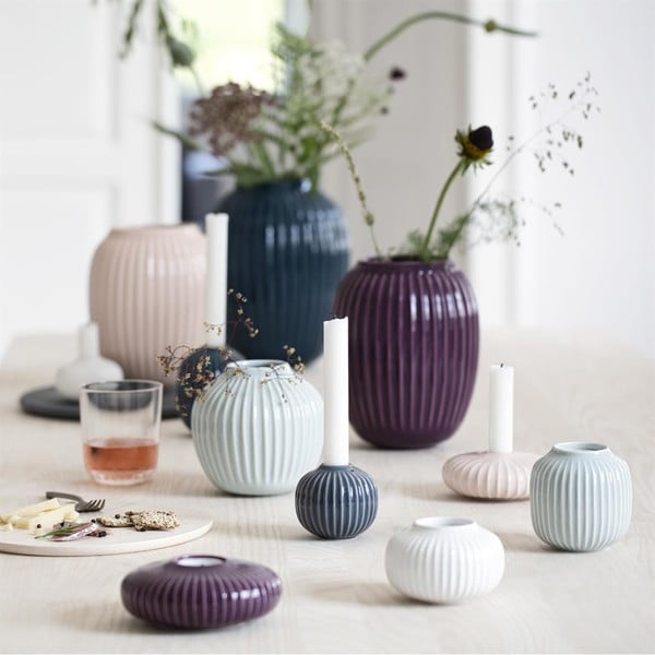 Bel porcelanast svečnik za čajno svečko Kähler Design Hammershoi, ⌀ 10 cm-image-4
