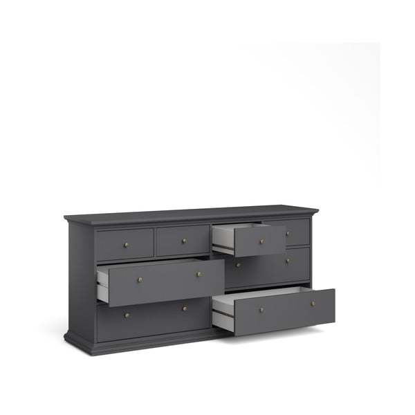 Siva nizka komoda 183x87 cm Paris – Tvilum-image-3