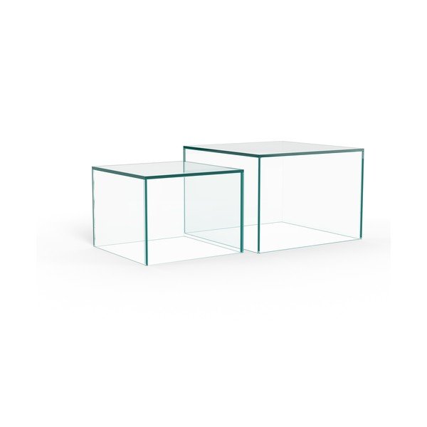 Steklene mizice v kompletu 2 ks 50x50 cm Dice – Actona