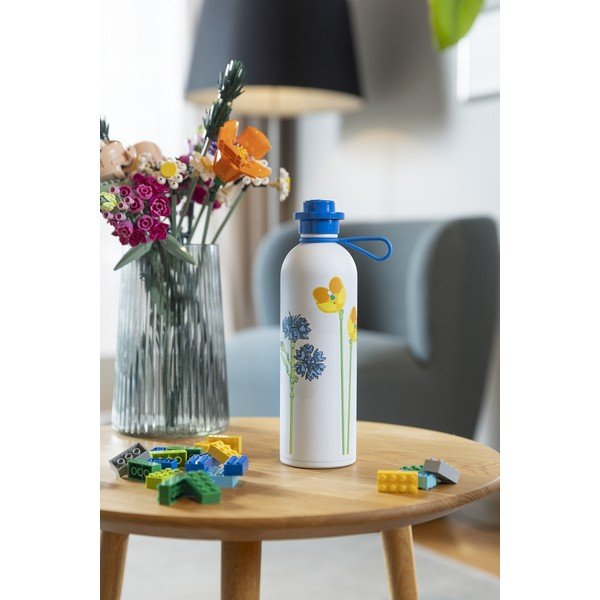 Bela/modra otroška termovka 560 ml Meadow Flowers – LEGO®-image-1