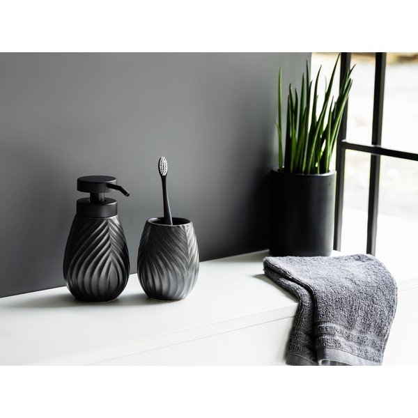 Antracitno siv keramičen komplet pripomočkov za kopalnico Idro – Wenko-image-1