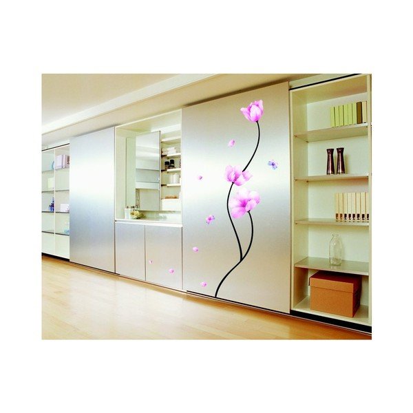 Set nalepk Ambiance Pink Flowers And Butterflies-image-2