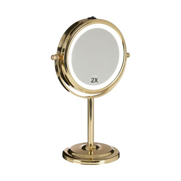 Kozmetično ogledalo z lučjo/povečevalno (2x povečava) ø 15 cm Cassini – Premier Housewares-image-3