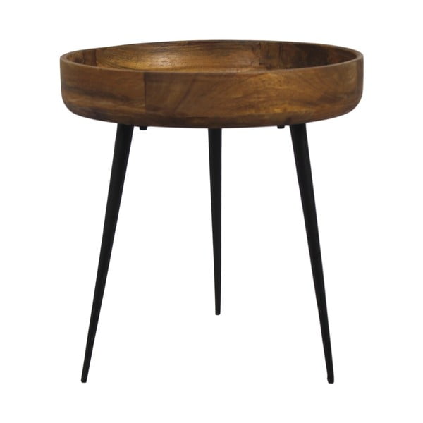 Kolekcija HSM Ventura stranska mizica iz mangovega lesa, ⌀ 40 cm