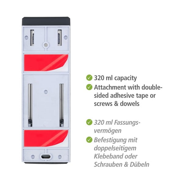 Plastičen stenski dozirnik za milo 0.32 l Istres – Wenko-image-4