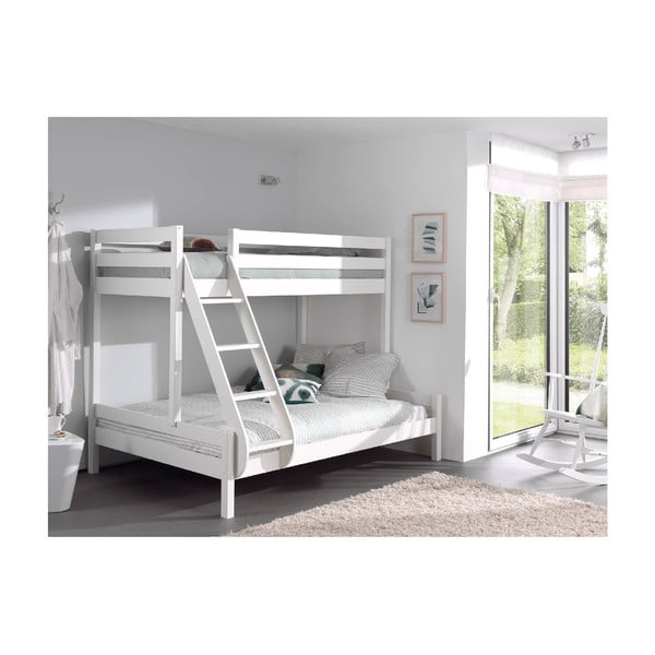 Bel otroški pograd iz borovega lesa 140x200/90x200 cm Pino Martin - Vipack-image-1