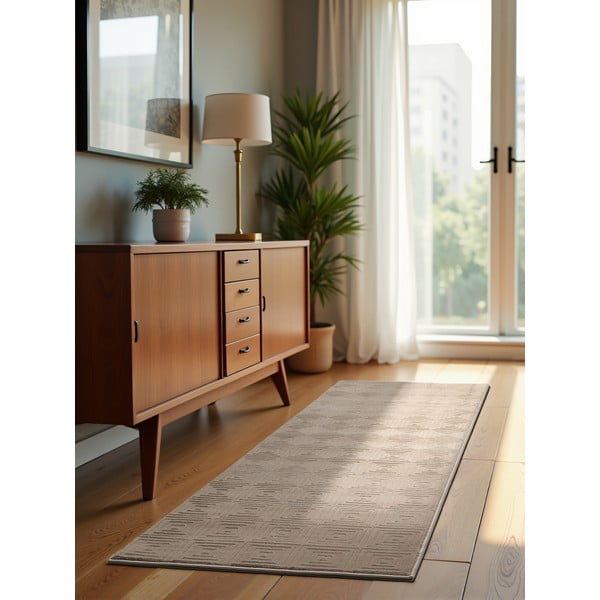 Bež tekač 80x240 cm Perles Tourmaline – Elle Decoration-image-1