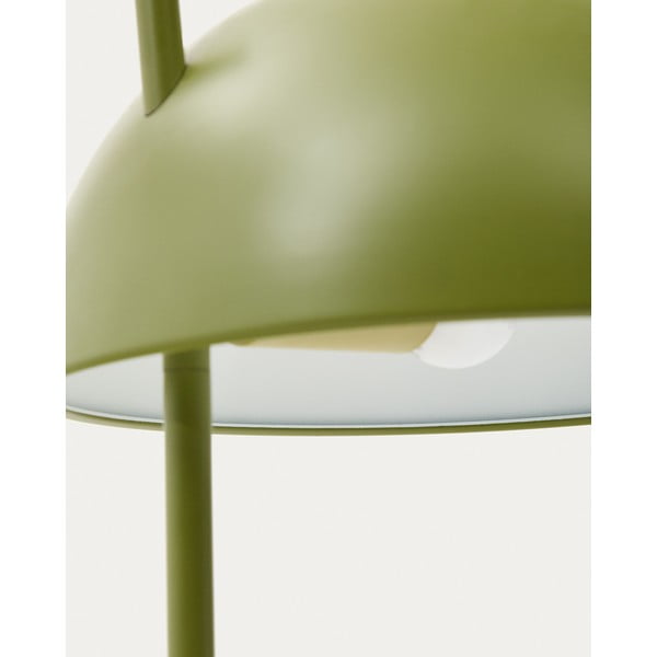 Zelena/naravna stoječa svetilka s kovinskim senčilom (višina 150 cm) Catlar – Kave Home-image-2