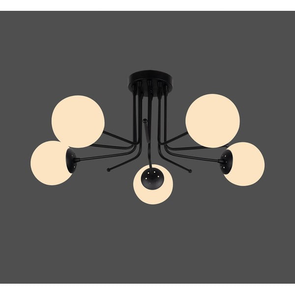 Črna stropna svetilka Squid Lighting Star, višina 34 cm-image-1