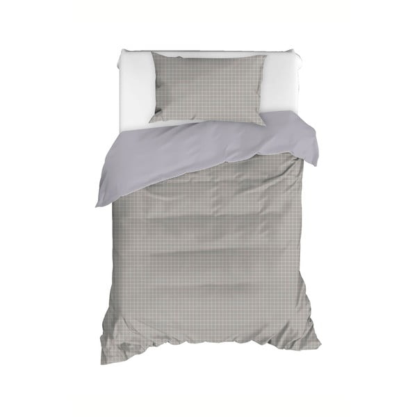 Siva podaljšana bombažna posteljnina 160x220 cm Monte - Mijolnir
