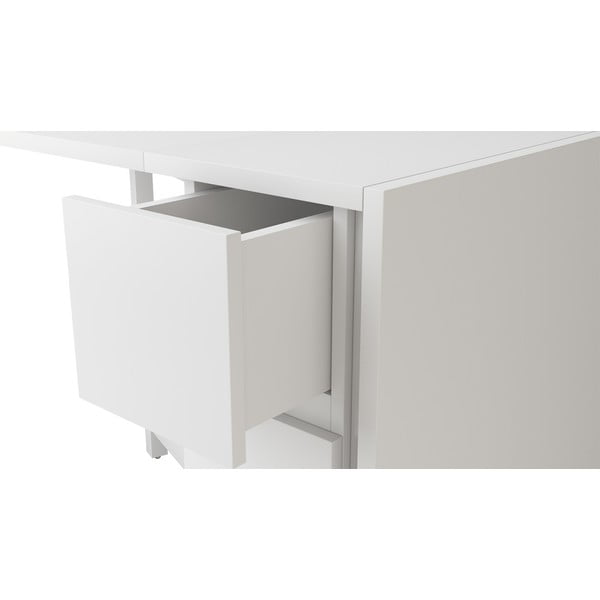 Bela zložljiva večnamenska miza Woodman Kungla-image-4