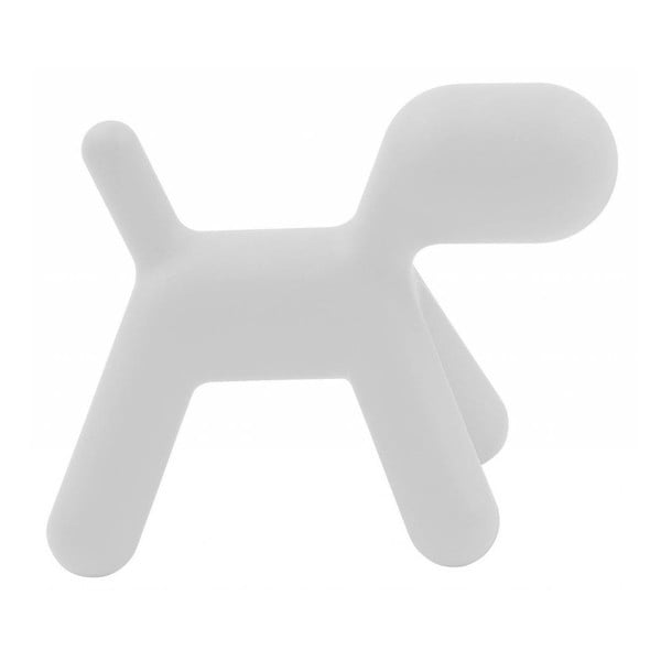 Magis Puppy beli otroški stolček v obliki psa, višina 34,5 cm