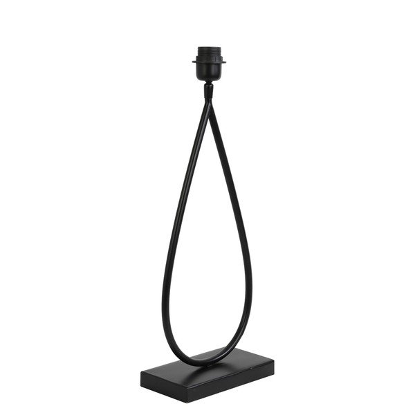 Mat črno kovinsko podnožje za namizno svetilko 51 cm Tamsu – Light & Living-image-4