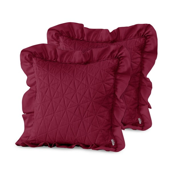 Komplet 2 rdečih prevlek za blazine AmeliaHome Tilia, 45 x 45 cm-image-1