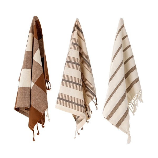 Bombažne brisače v kompletu 3 kos 70x45 cm Papaya - Bloomingville-image-2