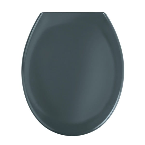 Temno siva WC deska z enostavnim zapiranjem Wenko Premium Ottana, 45,2 x 37,6 cm