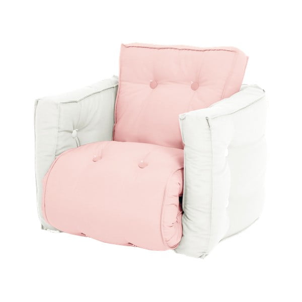 Karup Design Mini Dice Pink//Creamy zložljiv otroški fotelj