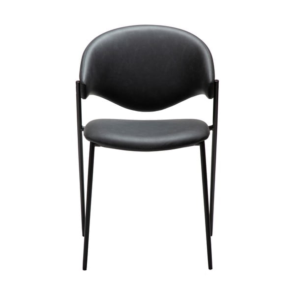 Črn jedilni stol iz umetnega usnja Zone – DAN-FORM Denmark-image-1