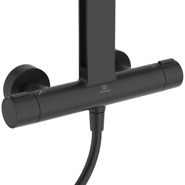 Mat črna kovinska tuš garnitura 111 cm ALU+ – Ideal Standard-image-2