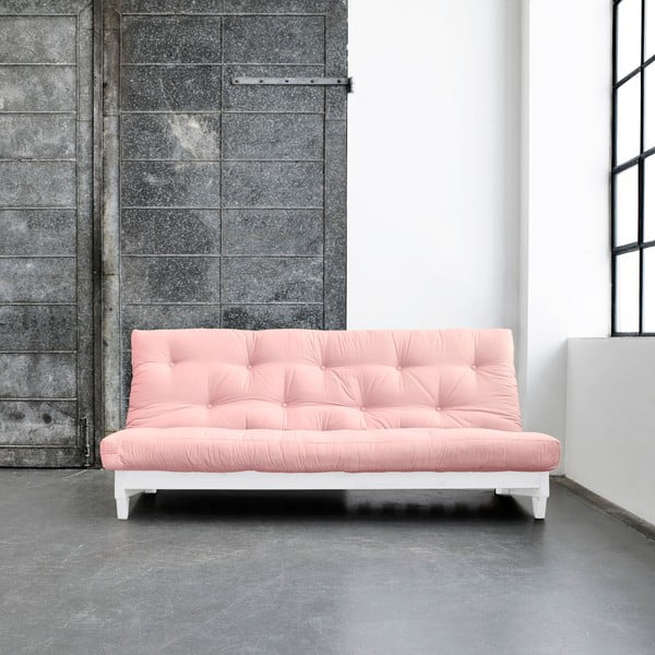 Kavč postelja Karup Fresh White/Pink Peonie