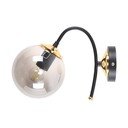 Črna/siva stenska svetilka ø 15 cm Yoyo – Squid Lighting