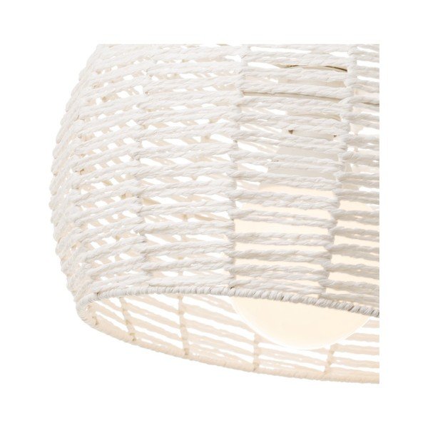 Bela stropna svetilka z bambusovim senčnikom ø 35 cm – Casa Selección-image-2