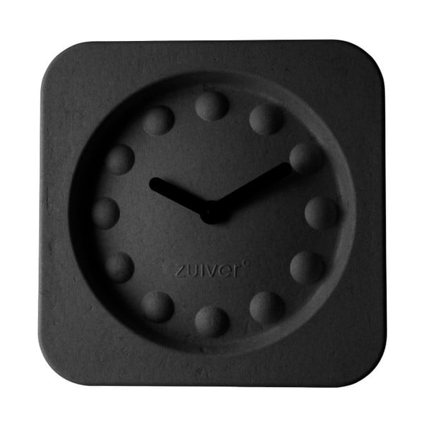Black Zuiver Pulp Square Wall Clock