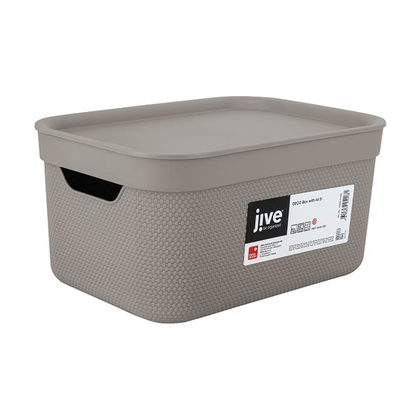 Plastična škatla za shranjevanje s pokrovom Deco - Rotho-image-4