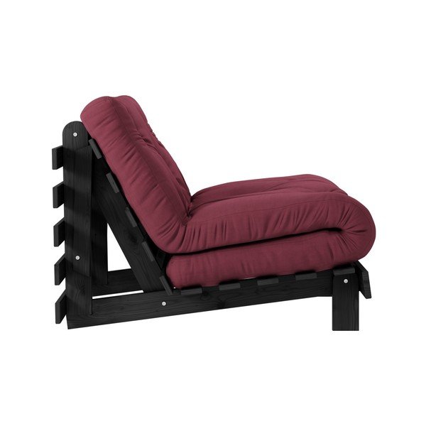 Raztegljiv fotelj Karup Design Roots Black/Bordeaux-image-3