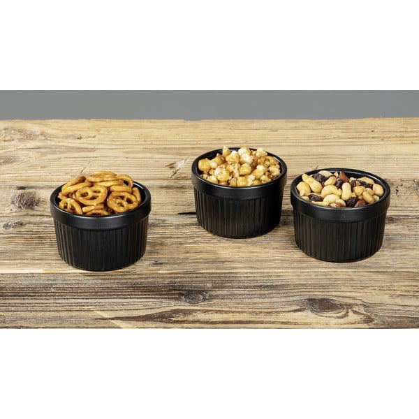 Črne keramične servirne posode v kompletu 3 ks ø 8 cm Ewi – Wenko-image-1