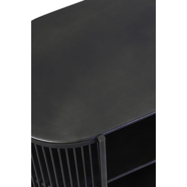 Črna kovinska nizka komoda 149x80 cm Yinthe - Light & Living-image-4