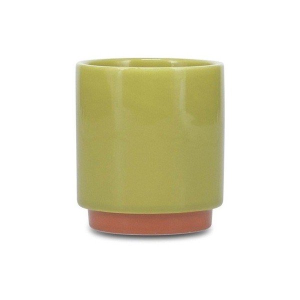 Zelena/oranžna skodelica iz kamenine 130 ml Duo – ONA