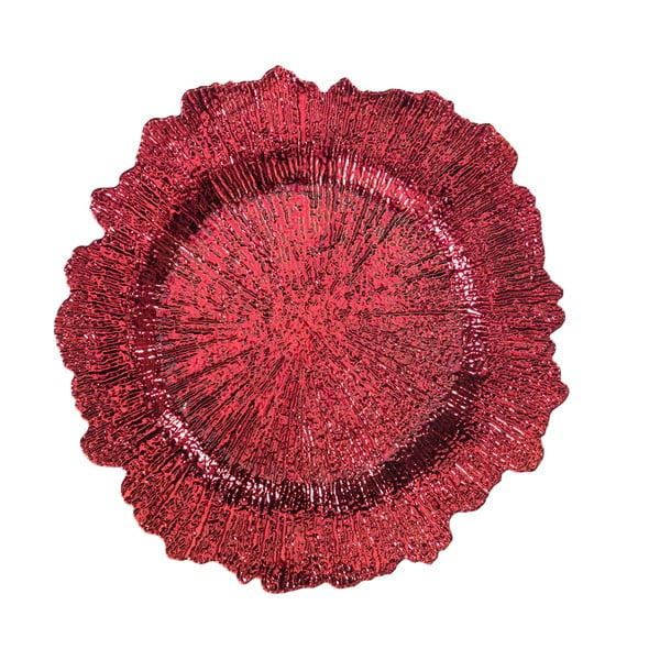 Rdeč krožnik Brandani, ⌀ 35 cm