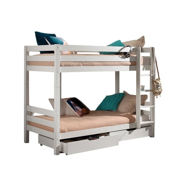 Bela pograd otroška postelja iz masivnega bora s prostorom za shranjevanje PINO – Vipack