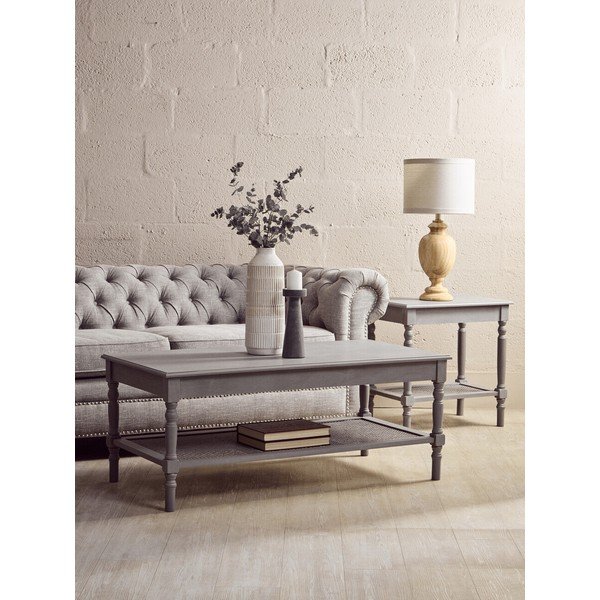 Siva klubska mizica 60x120 cm Heritage – Premier Housewares-image-1