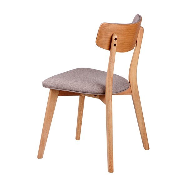 Komplet 2 svetlo sivih jedilnih stolov sømcasa Anais-image-2