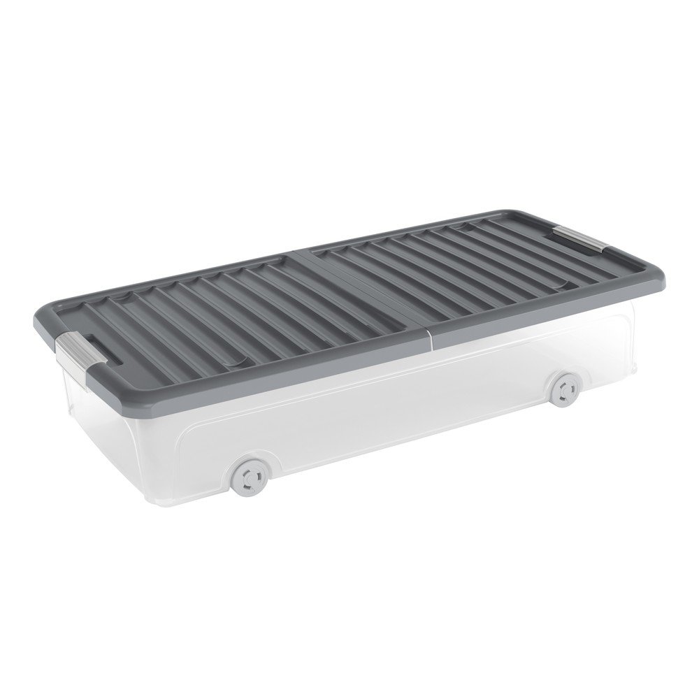 Plastična škatla za pod posteljo s pokrovom W box underbed