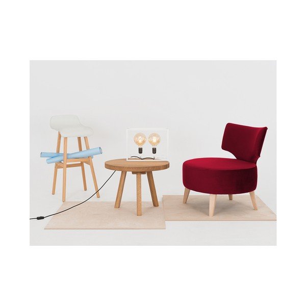 Temno rdeča oblika po meri Flippin Armchair-image-4