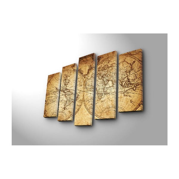 Večdelna slika Big Map Of The World, 105 x 70 cm-image-3