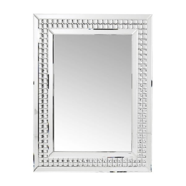 Stensko ogledalo Kare Design Crystals LED, 80 x 60 cm