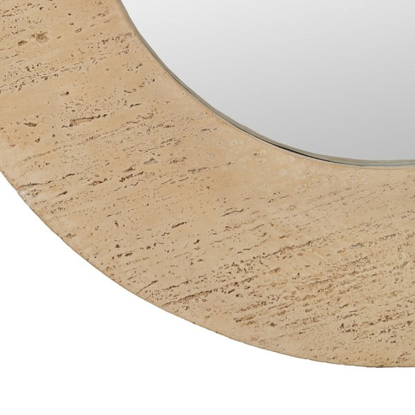 Stensko ogledalo s kamnitim okvirjem 80x80 cm Piedra – Ixia-image-2