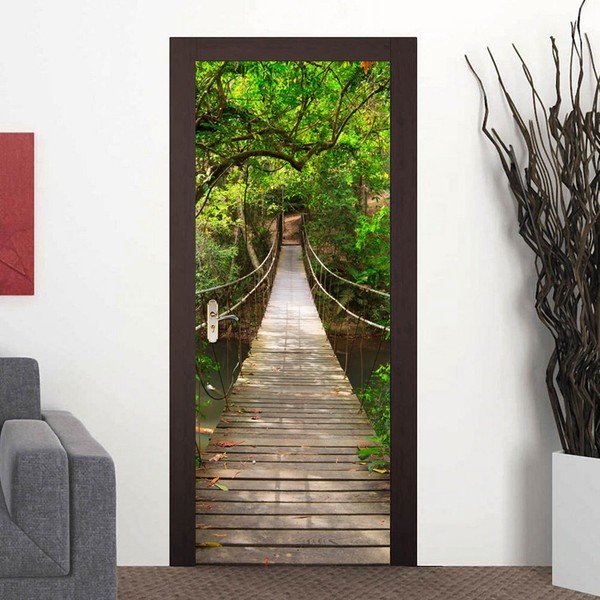 Samolepilna nalepka za vrata Ambiance Suspension Bridge, 83 x 204 cm-image-3