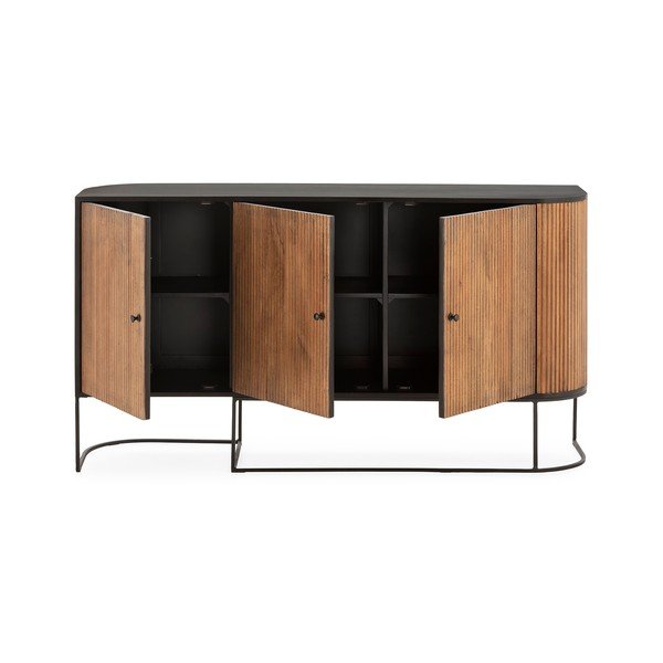 Komoda iz masivnega manga v naravni barvi 165x90x40 cm Curve – MOME-image-4
