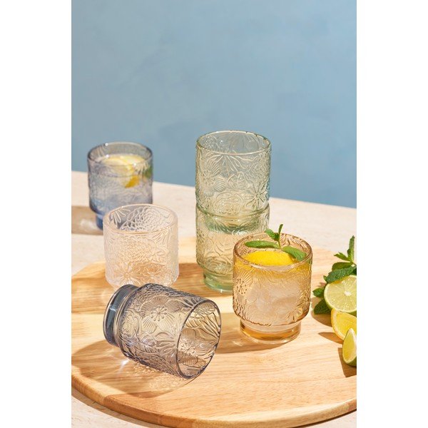 Kozarci v kompletu 4 ks 300 ml Flora – Salt&Pepper-image-1