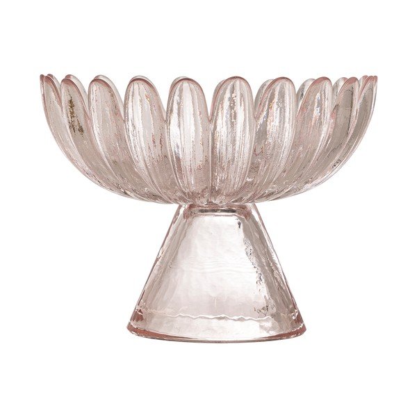 Svetlo rožnata steklena skledica za serviranje 220 ml Nalu – Bloomingville