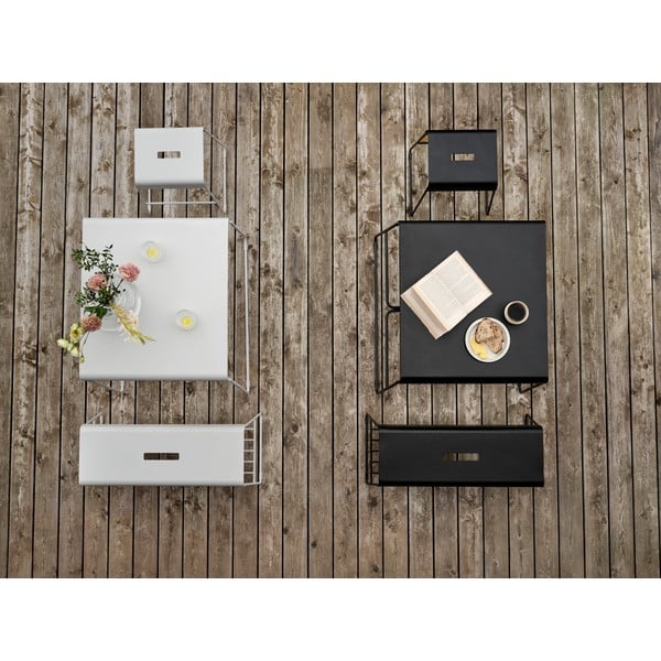 Črna kovinska omarica za čevlje s klopjo A-Bench – Zone-image-2