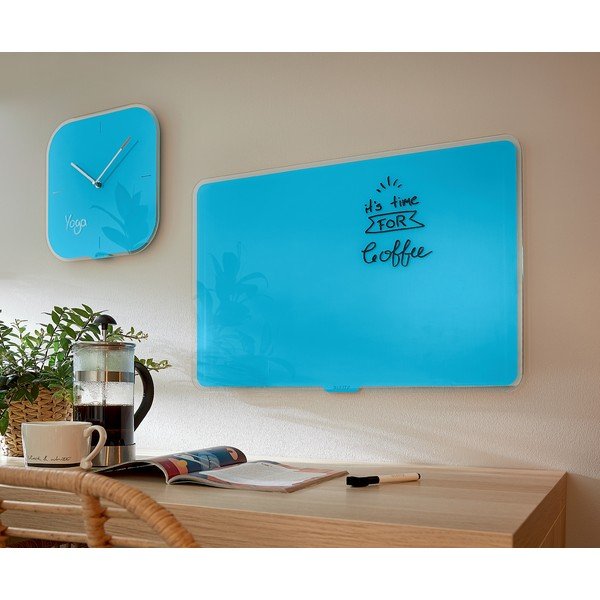 Modra steklena magnetna tabla Leitz Cosy, 60 x 40 cm-image-1