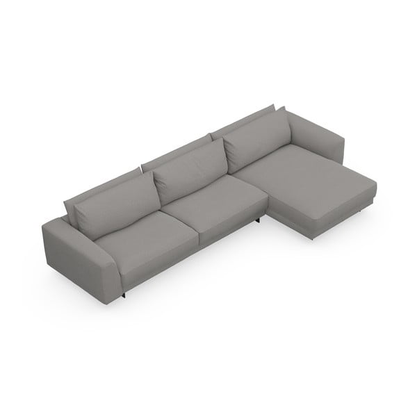 Svetlo siva kotna sedežna garnitura (s kotom po izbiri) Samba – Furninova -image-3